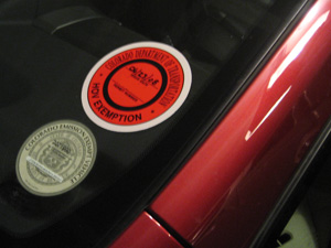 HOV Exemption Decal